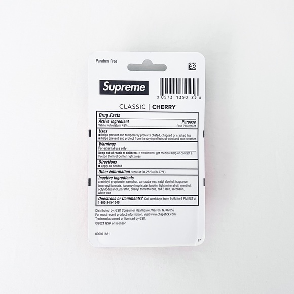 Supreme x Chapstick 3-pack lip balm - Picture 2 of 2